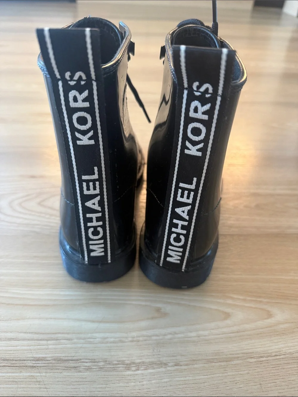 Michael Kors Black Rubber Lug Sole Boot